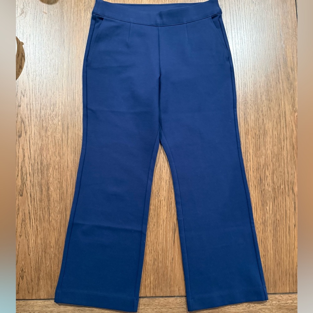 Soft Surroundings Soft Essential Ponte Pull On Pants Navy Blue Size PM